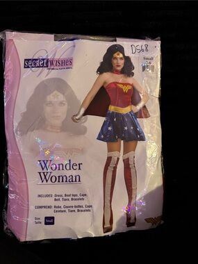 Secret Wishes Wonder Woman Costume - Red, Blue, Gold (Small)